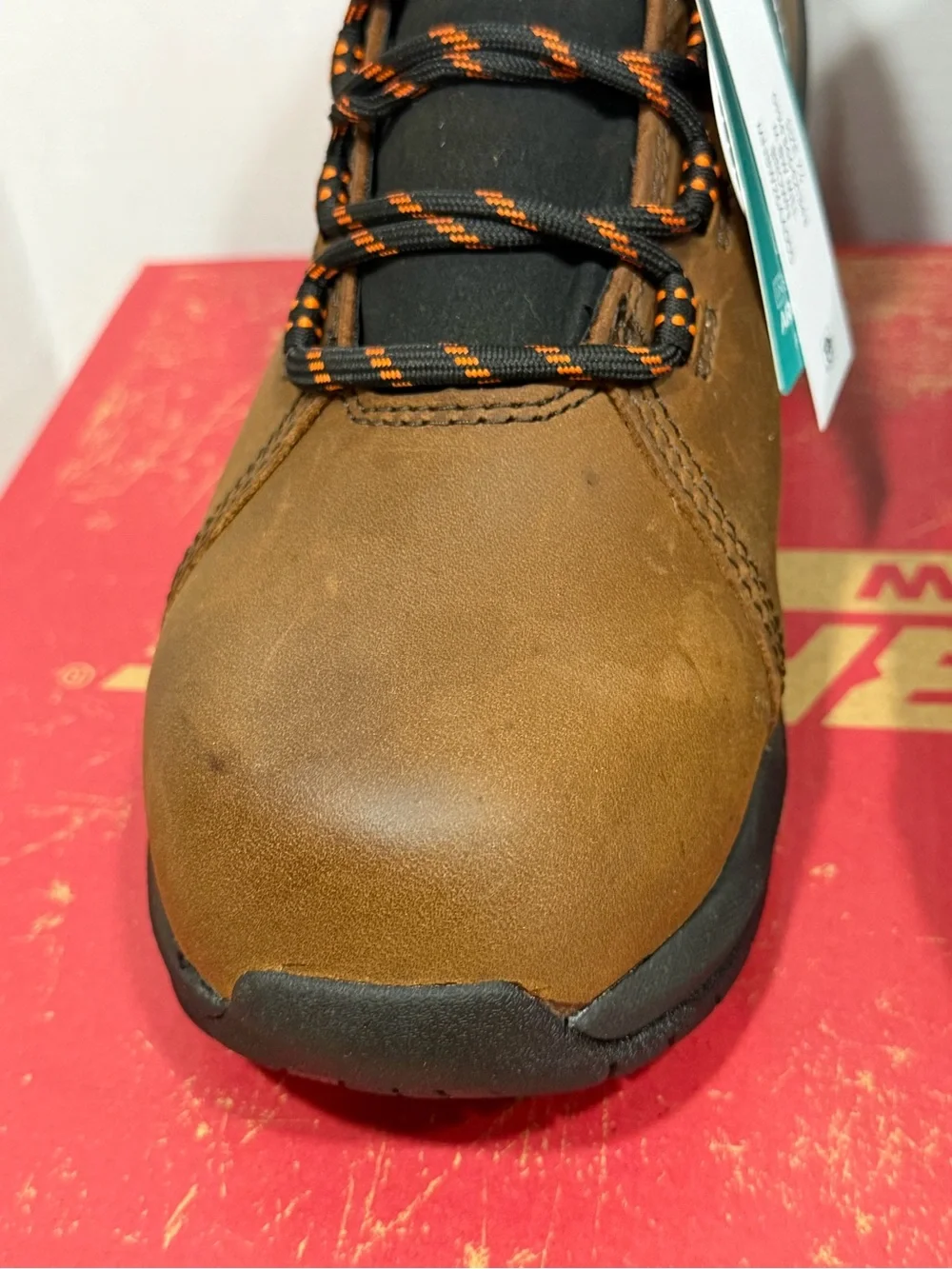 NWT Bates Work Mill Waterproof Composite Toe Leather Work Boots Men’s 7.5 Brown